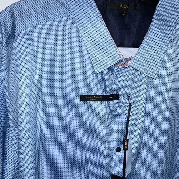 AKA, “also known as” men shirt,XXL, office,slim fit,two tone,classy, event ,NWT - Picture 1 of 14